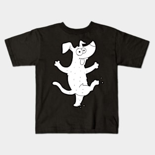 Dancing Yoga- Funny Dog Kids T-Shirt